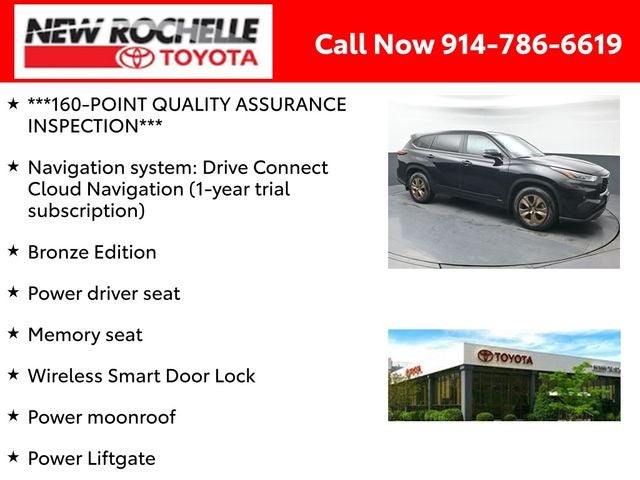 2023 Toyota Highlander Hybrid Bronze Edition