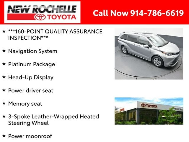 2023 Toyota Sienna Platinum 7 Passenger